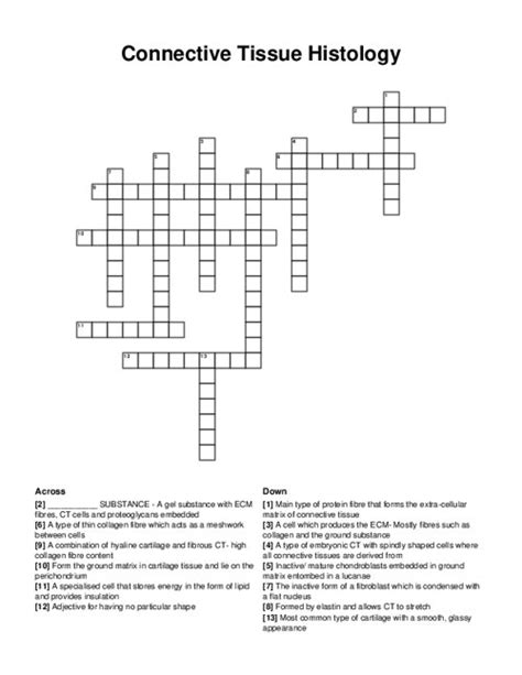 <strong>Connective tissue</strong> is the <strong>tissue</strong> that connects or separates, and supports all the other types of <strong>tissues</strong> in the body. . Connective tissues in the legs crossword clue